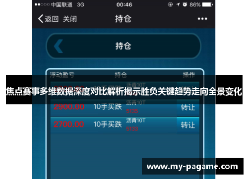 焦点赛事多维数据深度对比解析揭示胜负关键趋势走向全景变化